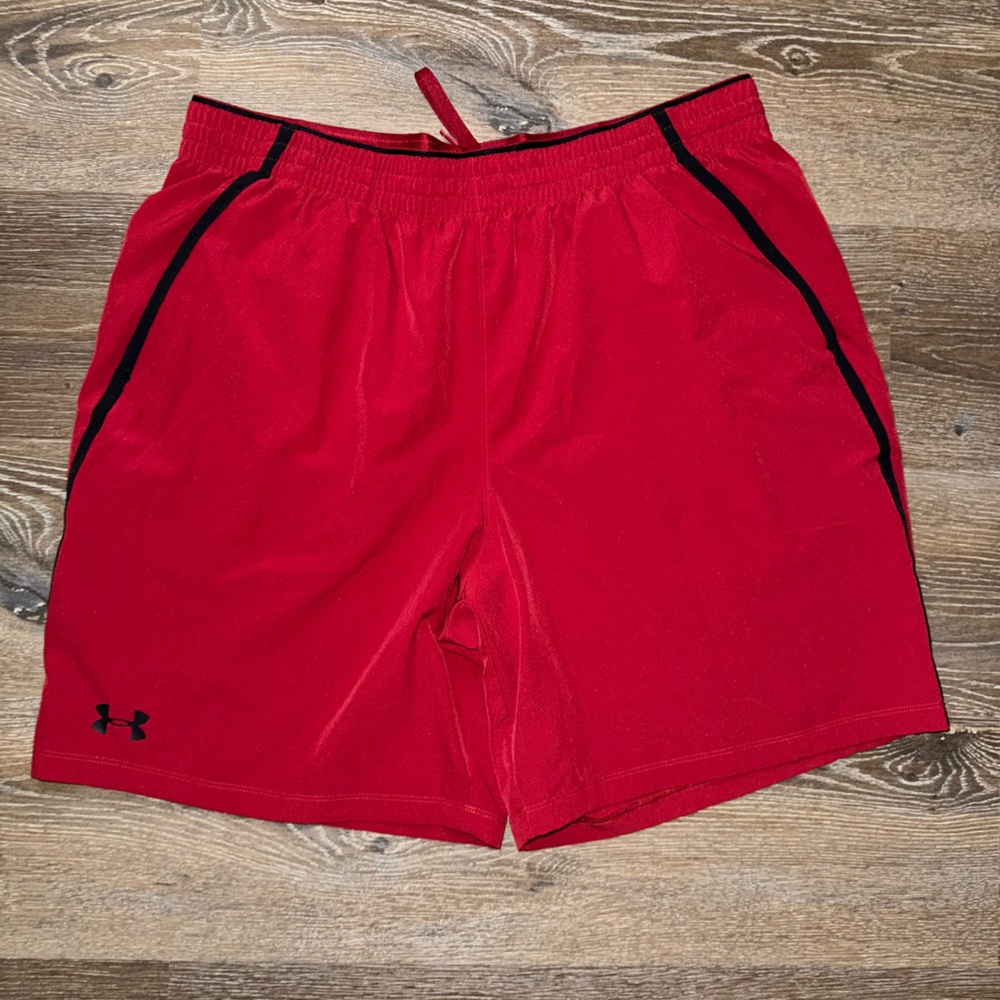 Under Armour men’s  Red Athletic Shorts